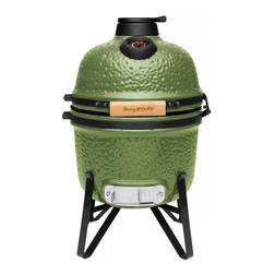 Компактный керамический уличный гриль 41*36*57см (зеленый)